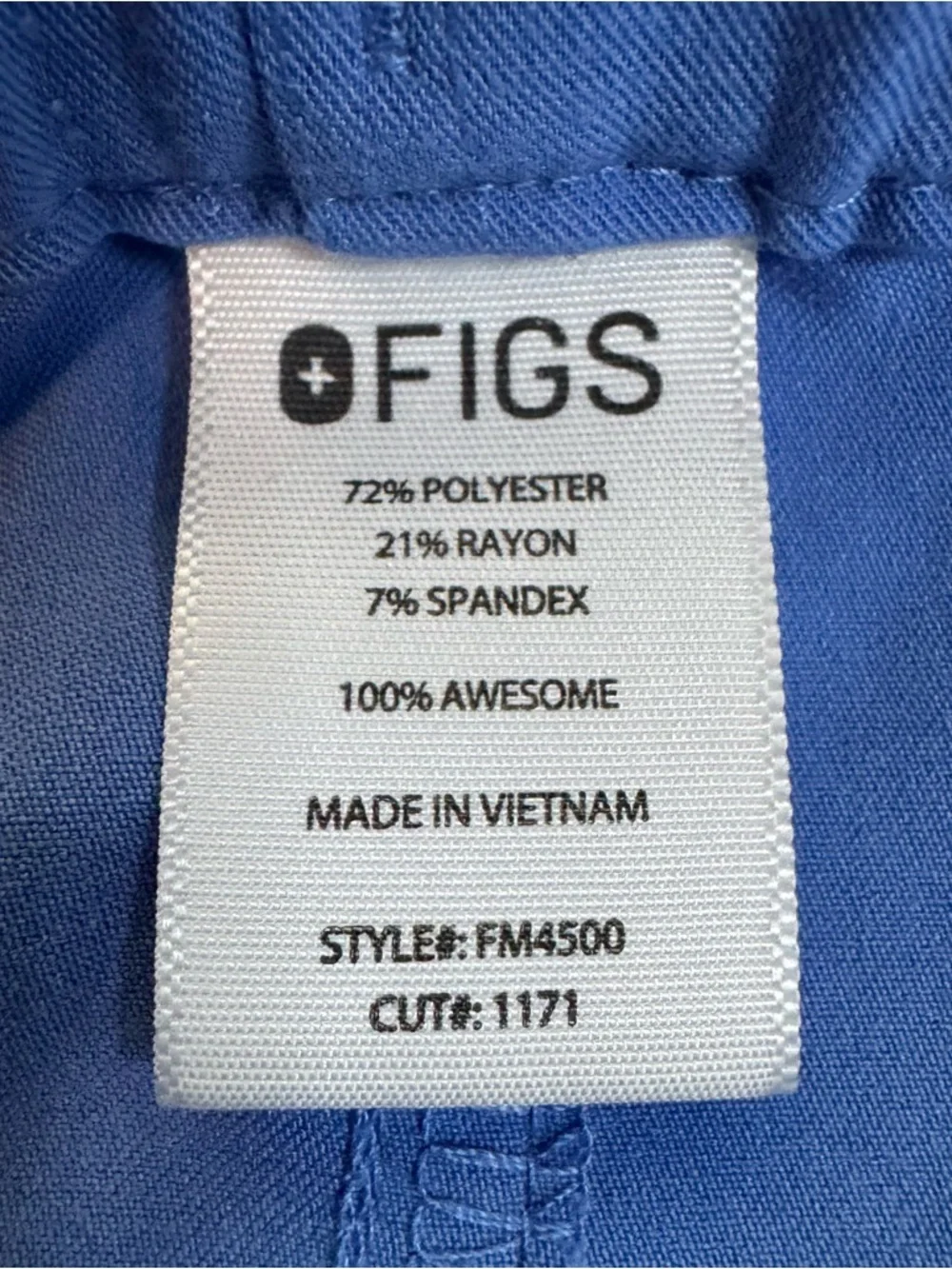 FIGS Bundle of 2 Pisco Men's Basic Scrub Pants Technical Collection Blue Large